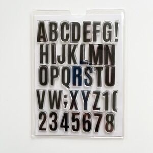 Heidi‎ Swapp 6x8" Clear Stamp Set & Stamp Sleeve Destination Alpha